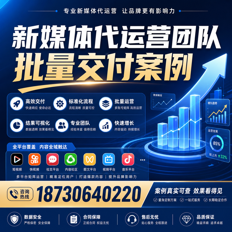 中卫代运营公司多客户账号批量高效交付案例